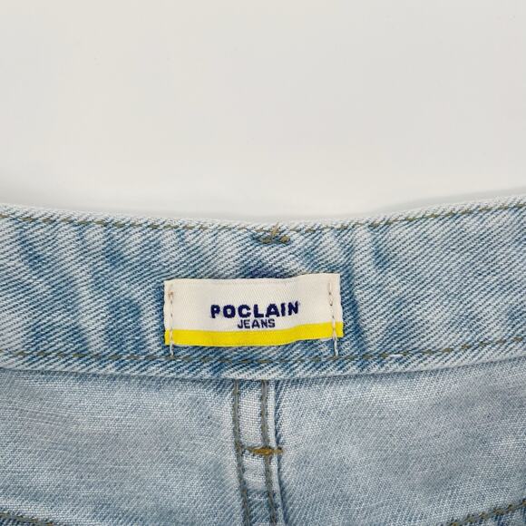 POCLAIN Women's Levi's Reworked Distressed Denim Shorts Size 30 Korea Cut Off - Picture 7 of 8